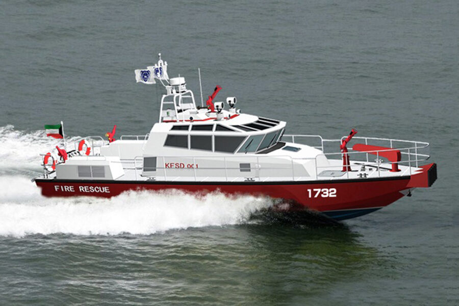 Grandsea 17m 57ft Fire Rescue Work Boat for Sale