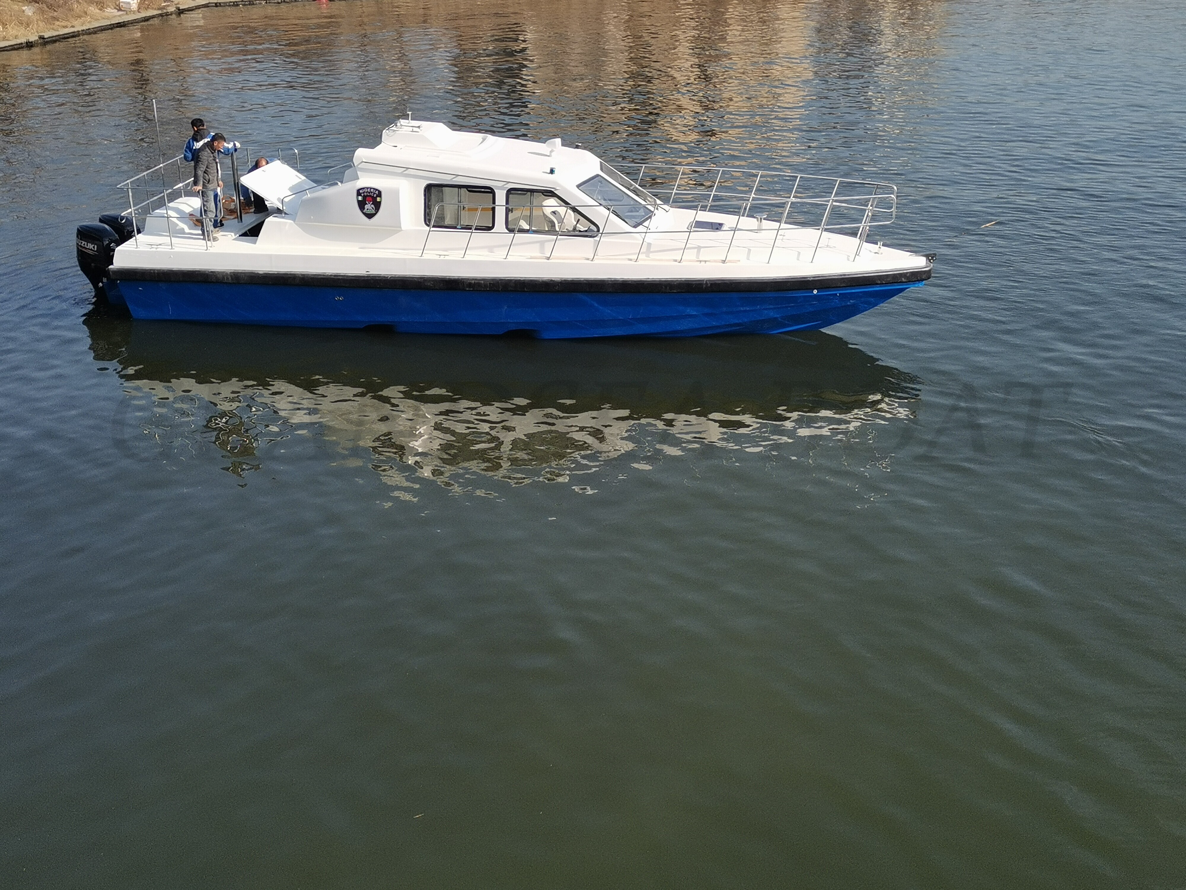 Grandsea 12m FRP Material Outboard Engine Patrol Boat For Sale 