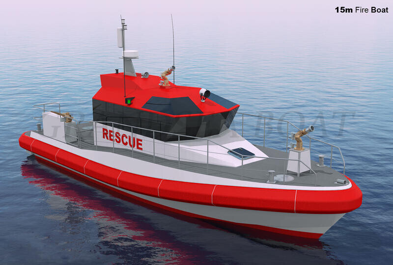 Length 40ft/12.15m Aluminum Self-righting Rescue and Ambulance Boat For Sale