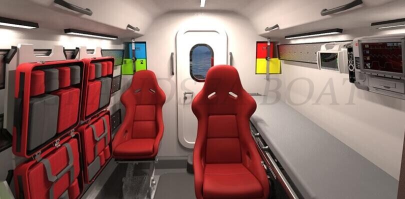 Length 40ft/12.15m Aluminum Self-righting Rescue and Ambulance Boat For Sale