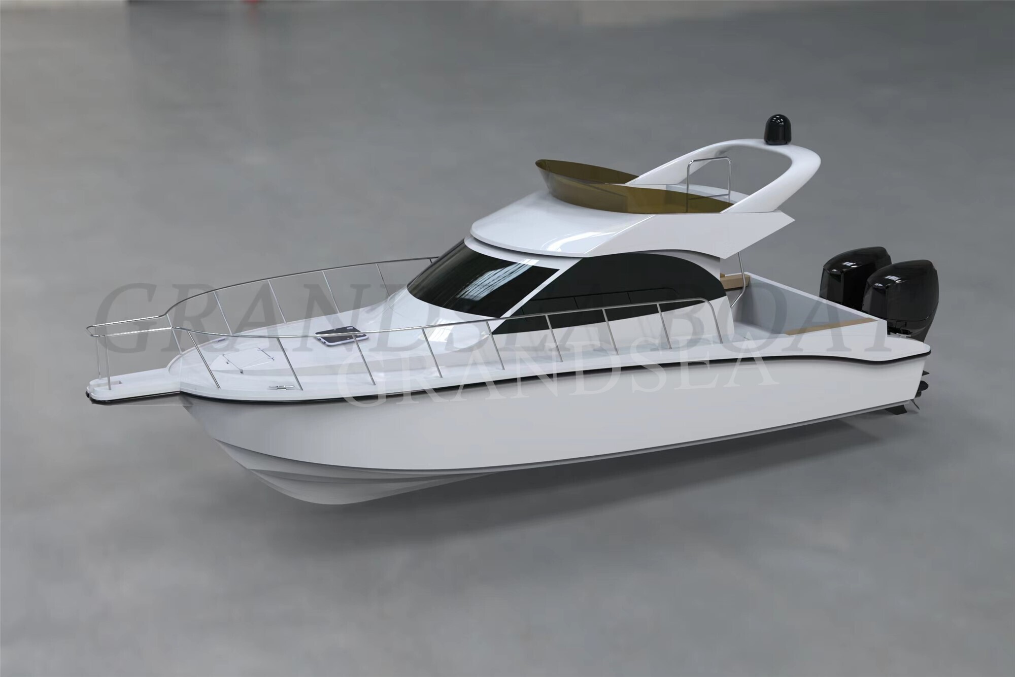 Grandsea Length 12m FRP Family Use Cabin Cruiser Pleasure Sport Fishing Boat for sale