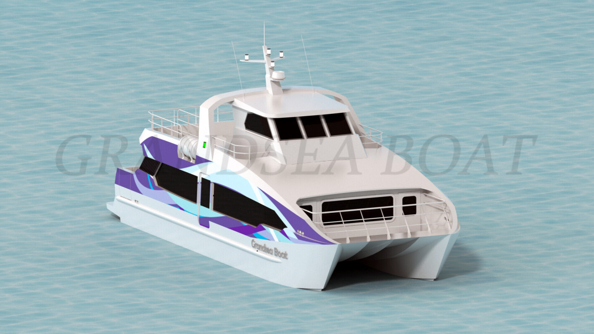 Grandsea 17m Speed Aluminum Catamaran 70 Persons Passenger Ferry Boat for sale