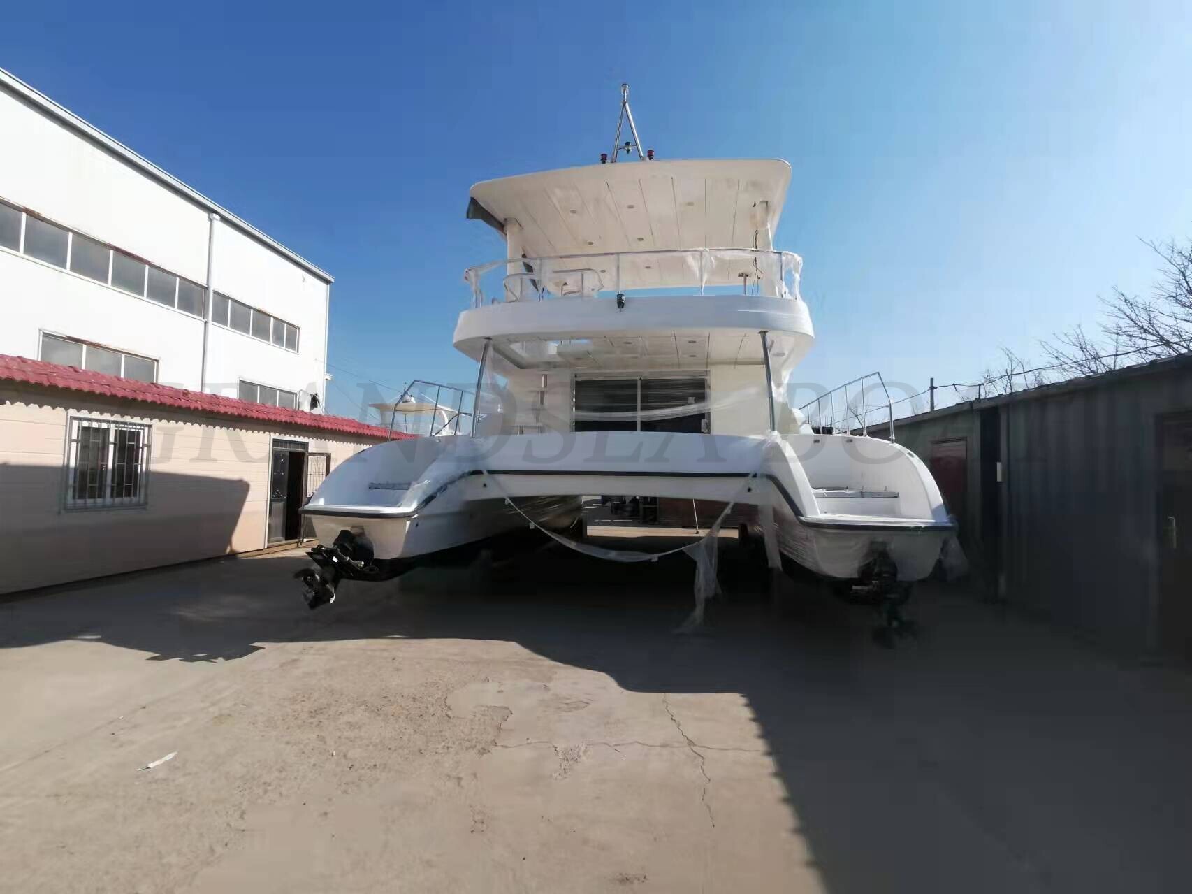 Grandsea 41ft FRP Luxury Sightseeing Catamaran House Pleasure Yacht for sale