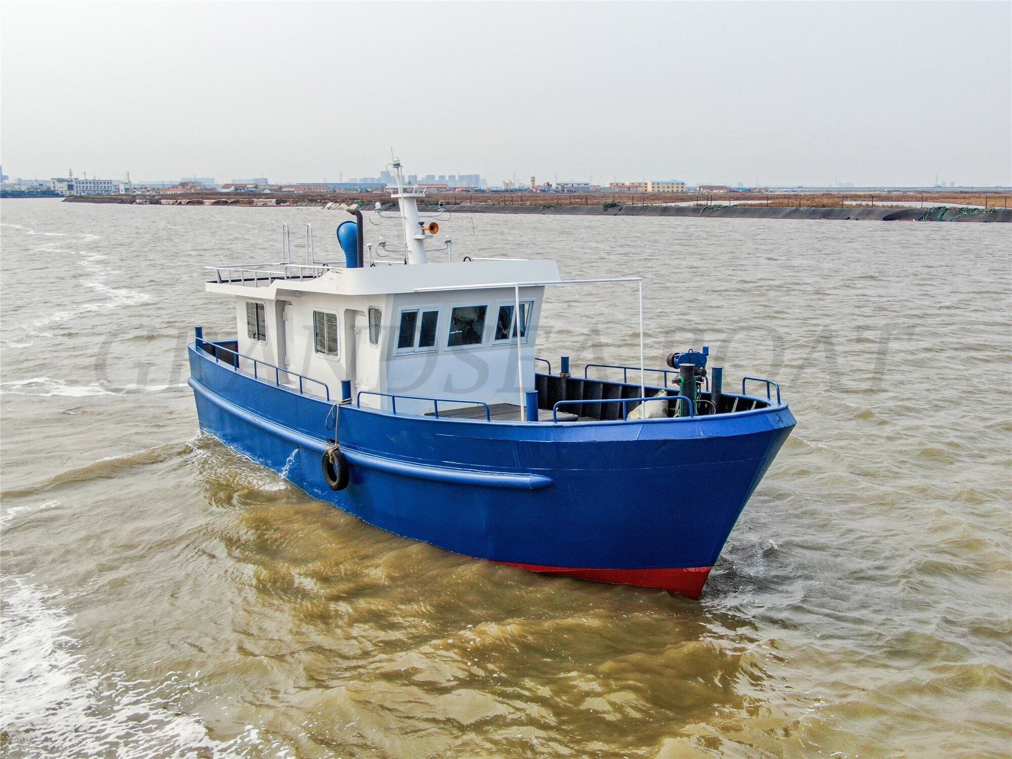 Grandsea Length 14m Steel Material Gillnet Commercial Fishing Boat for sale