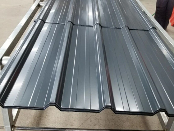 Galvanized corrugated steel sheet