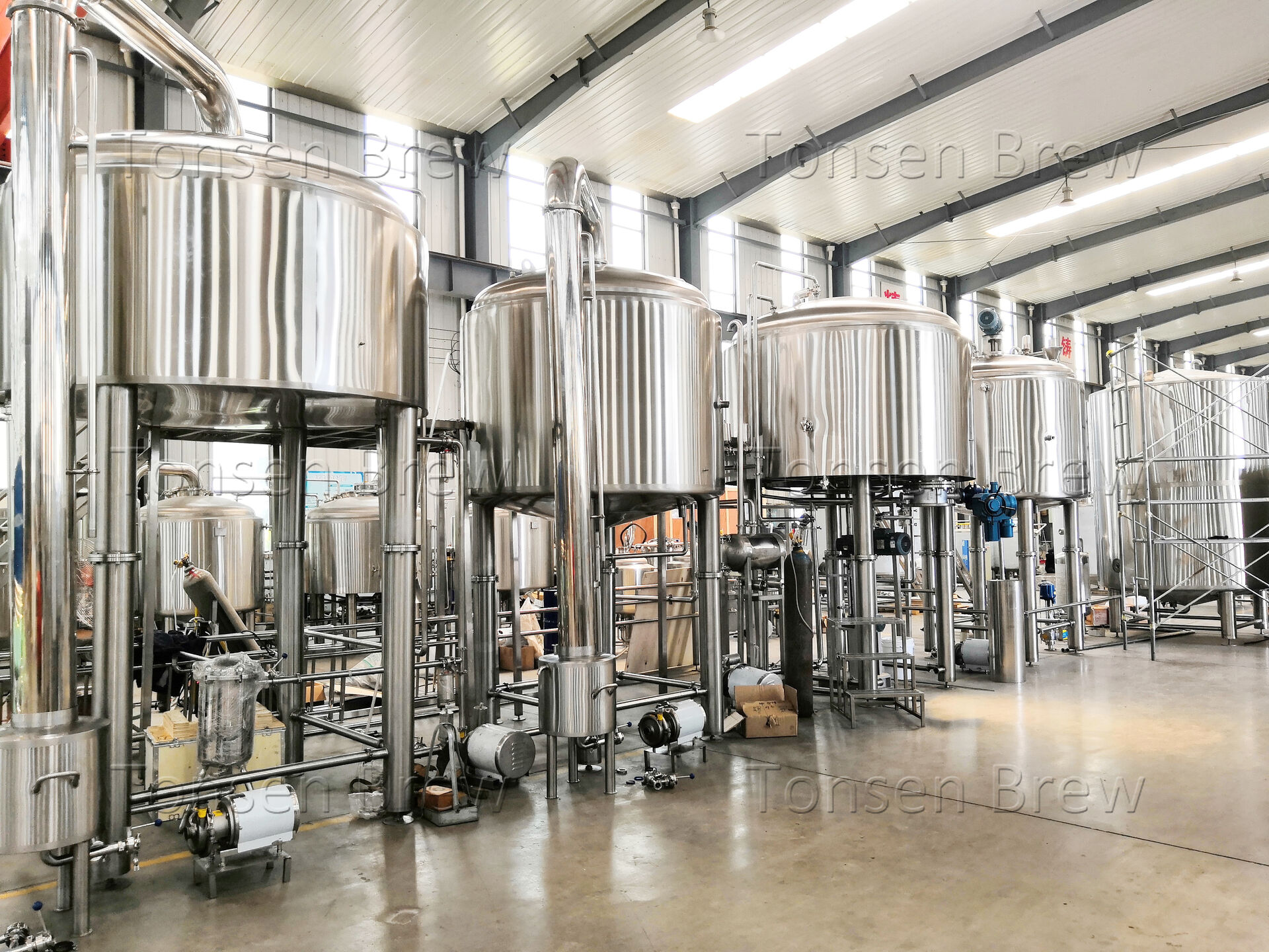 Новая система пивоварения 20BBL 4vessels под ключ, сертифицированная CE / UL, пивоваренное оборудование 20BBL