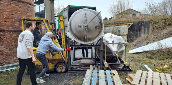 Congratulations to our customer who got his 10hl fermenters successfully