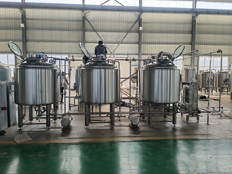 Cervecería de tres recipientes 500L