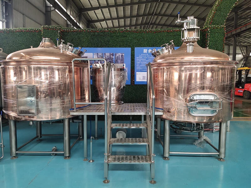Cervecería de cobre de dos recipientes 1000L