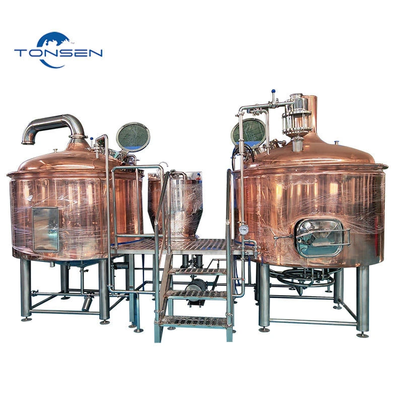 Cervecería de cobre de dos recipientes 1000L