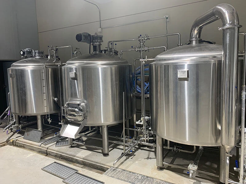 Cervecería de tres recipientes 1000L