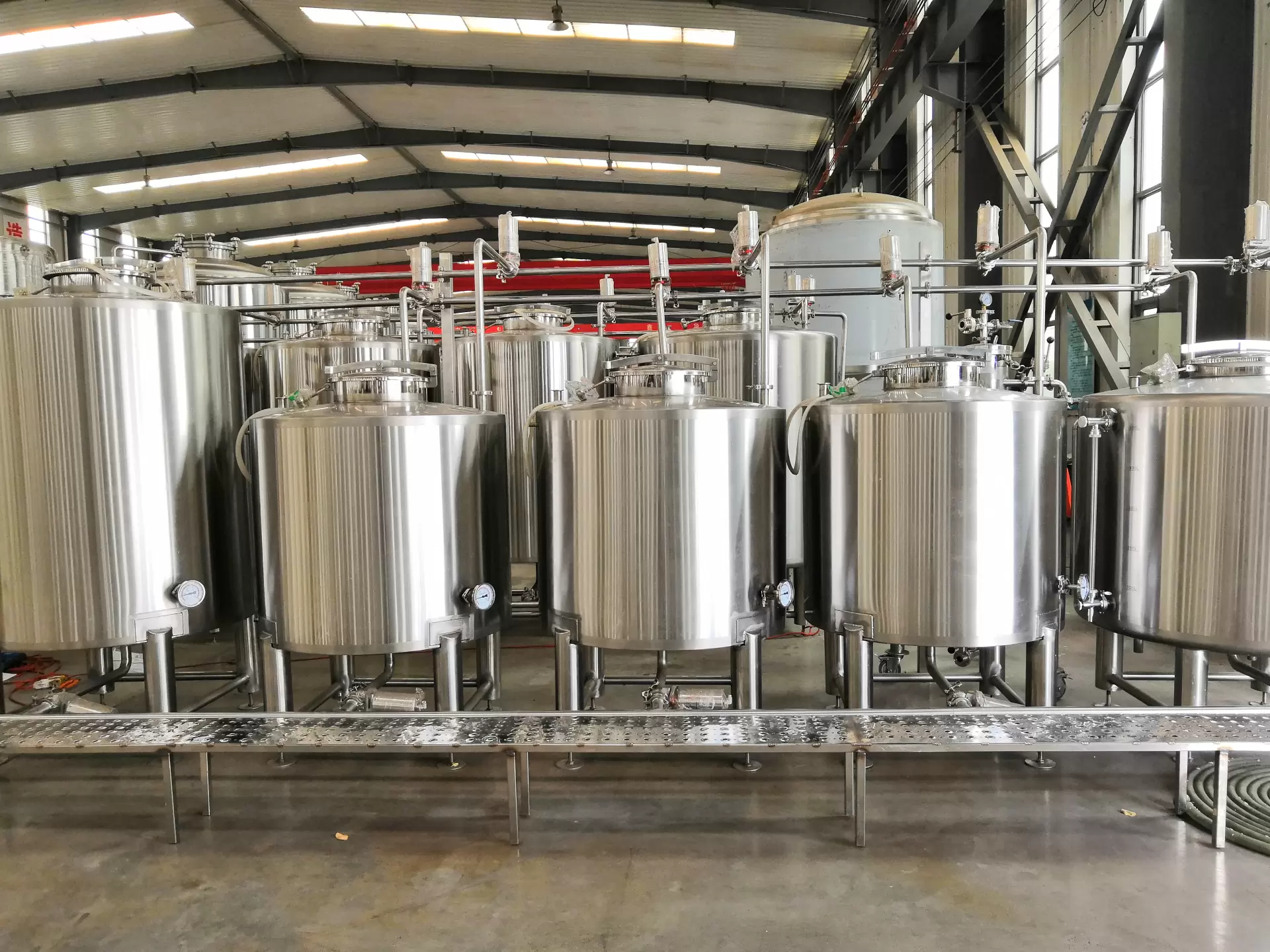 Sistema de limpieza de tanques CIP de 500L para cervecería