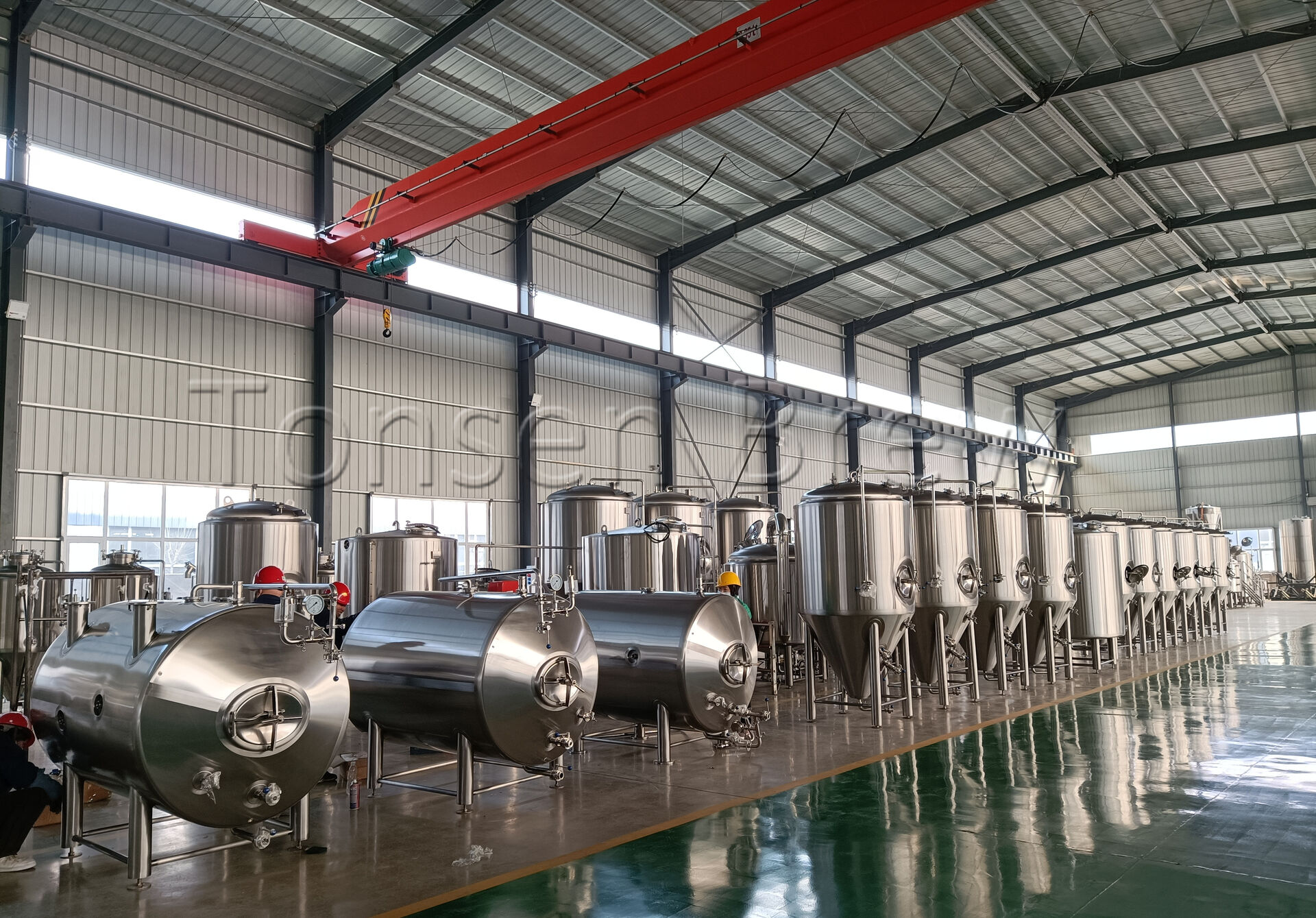 ¡Tanque de cerveza brillante horizontal! TCC BBT