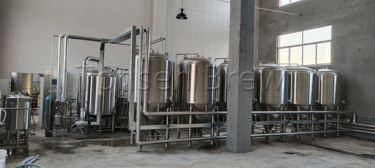 1000l brewery 3 vessels brewhouse 10HL fermenters