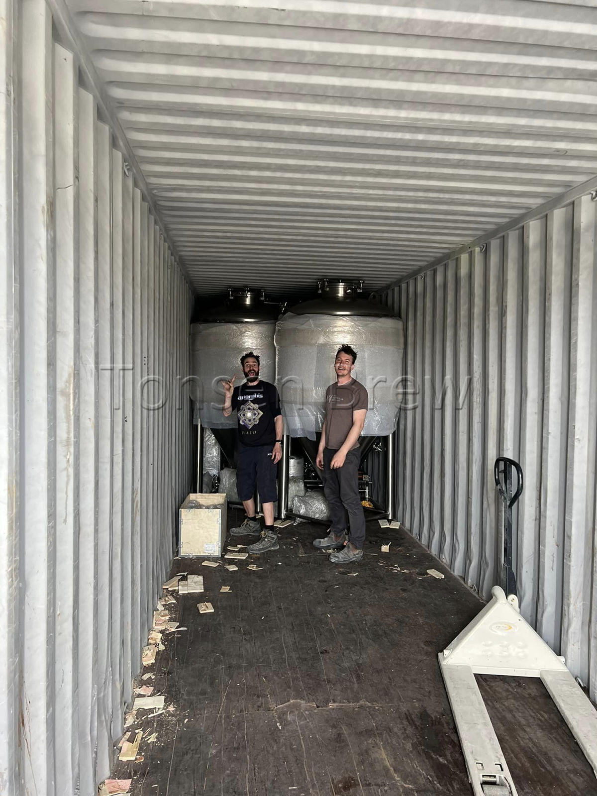 Great day with these brewing legends unpacking the