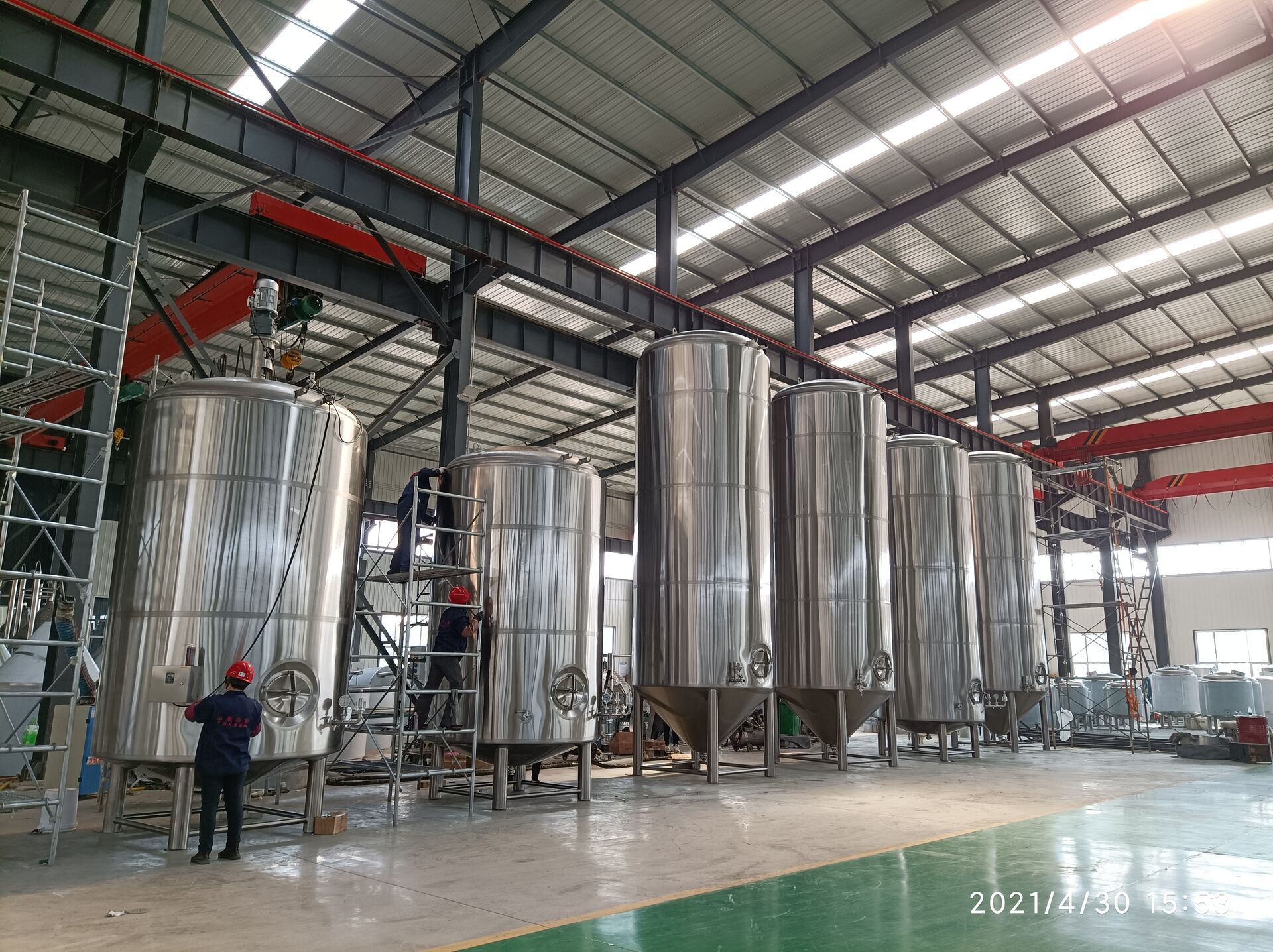 Tanque de fermentación de cerveza 150BBL 