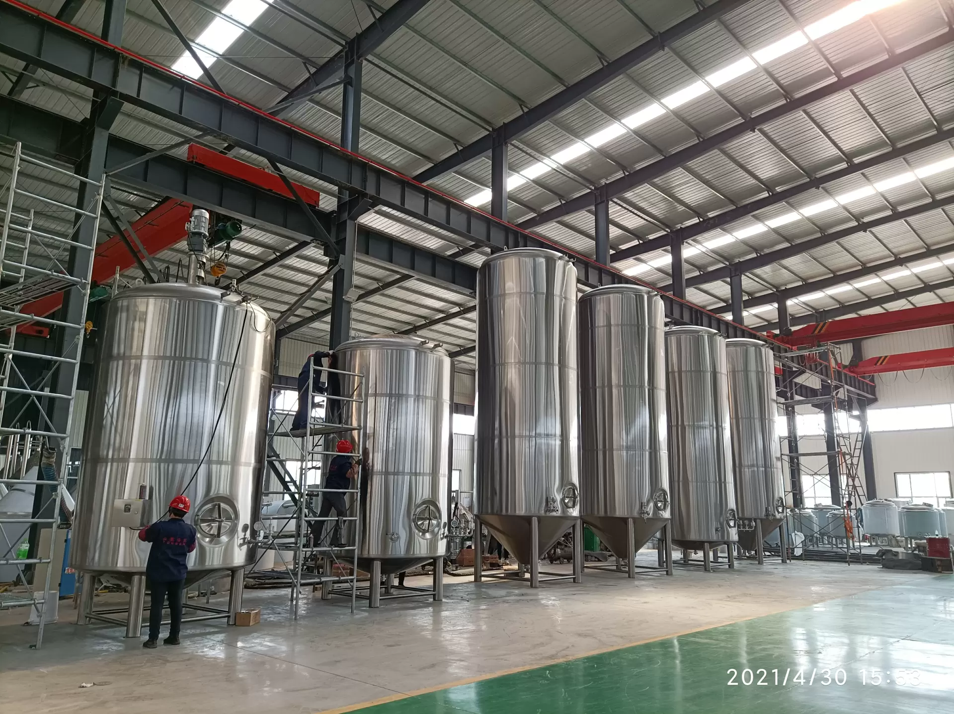 Tanque de fermentación de cerveza 150BBL 