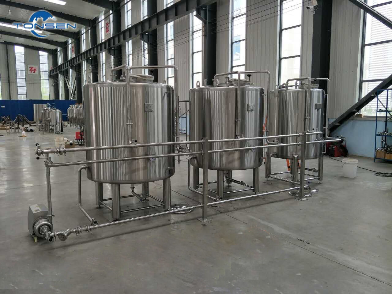 Sistema de limpieza CIP de tanque de 300L para cervecería