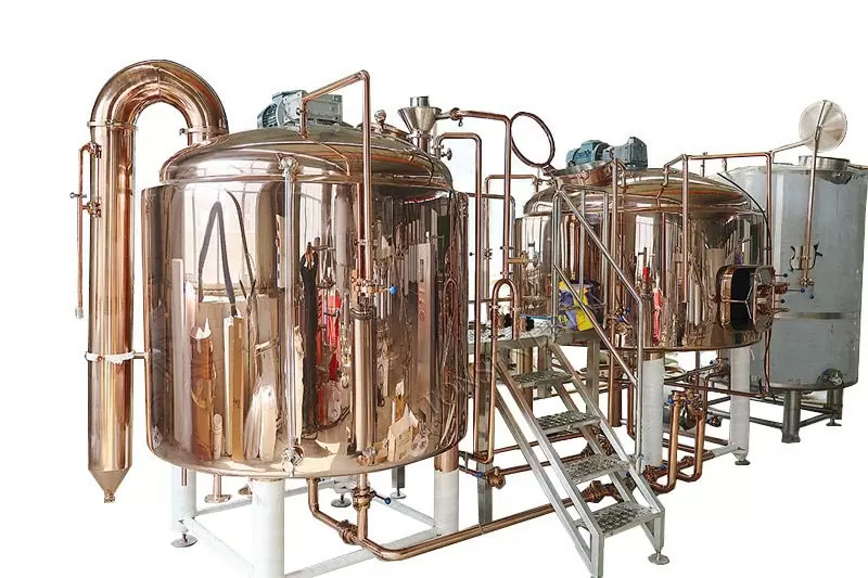 Cervecería de cobre de dos recipientes 1000L