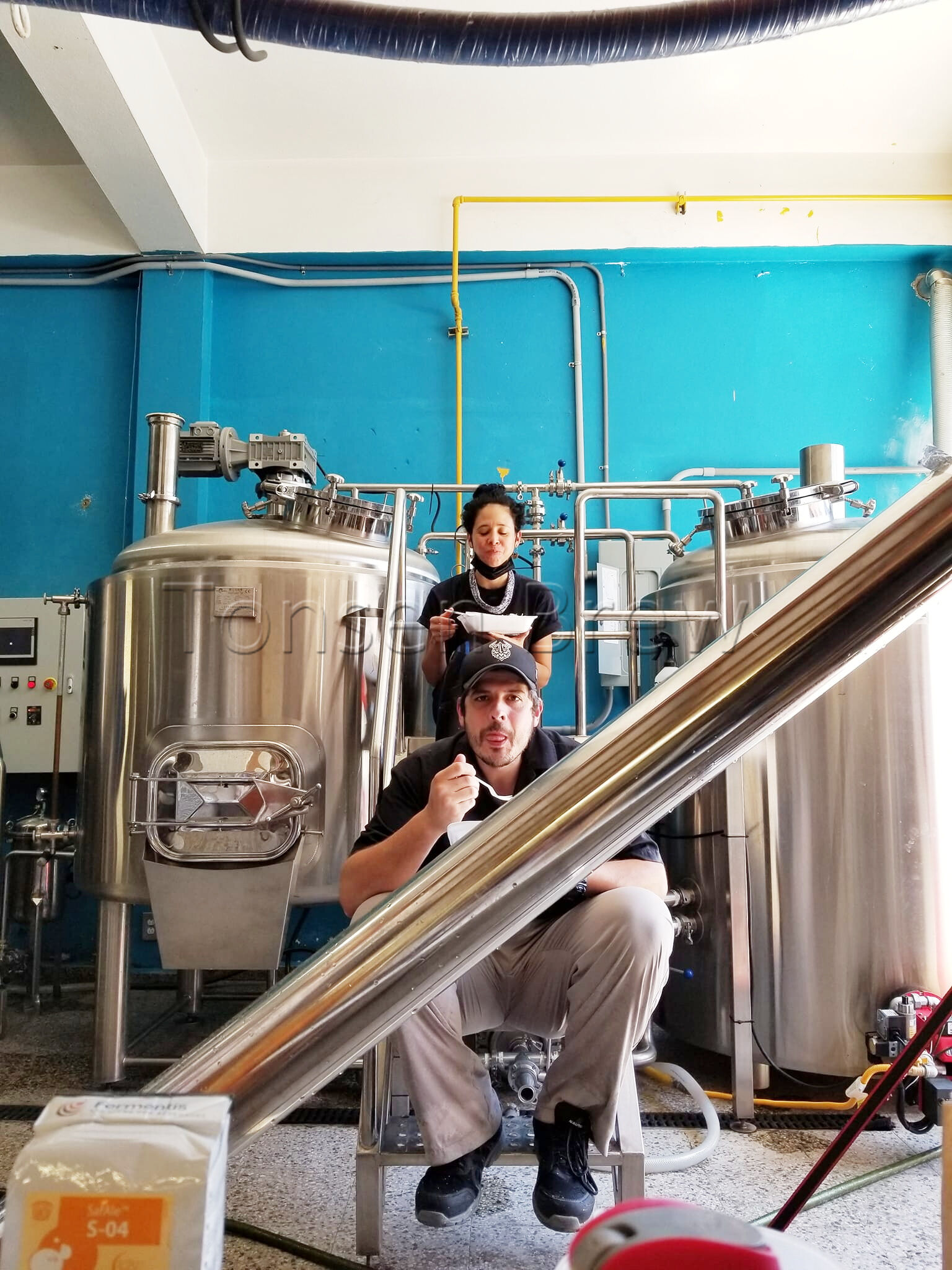 Brasserie à feu direct 7BBL, s'installe et fonctionne très bien.