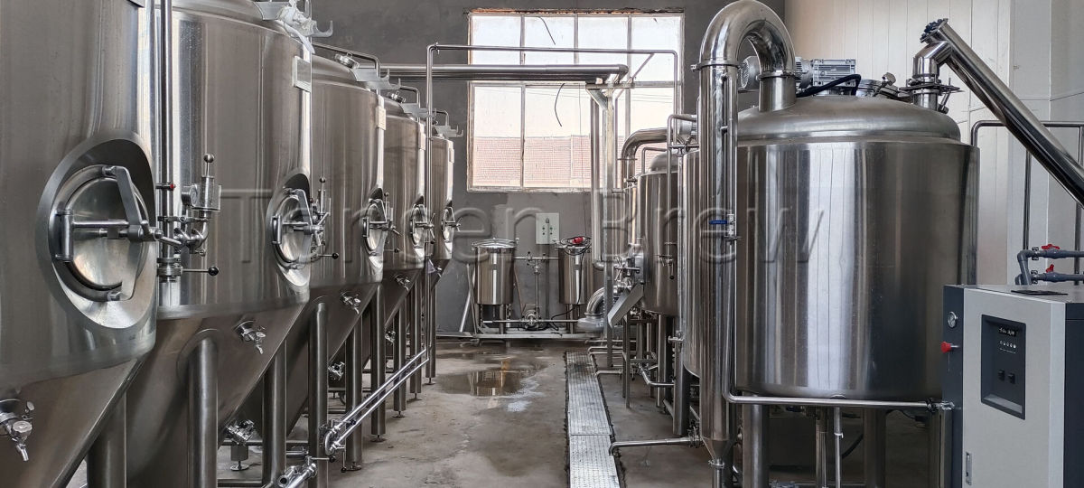 1000l brewery 3 vessels brewhouse 10HL fermenters