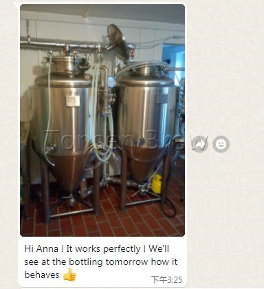 Pretty beauties with our shiny fermenters.Thank yo