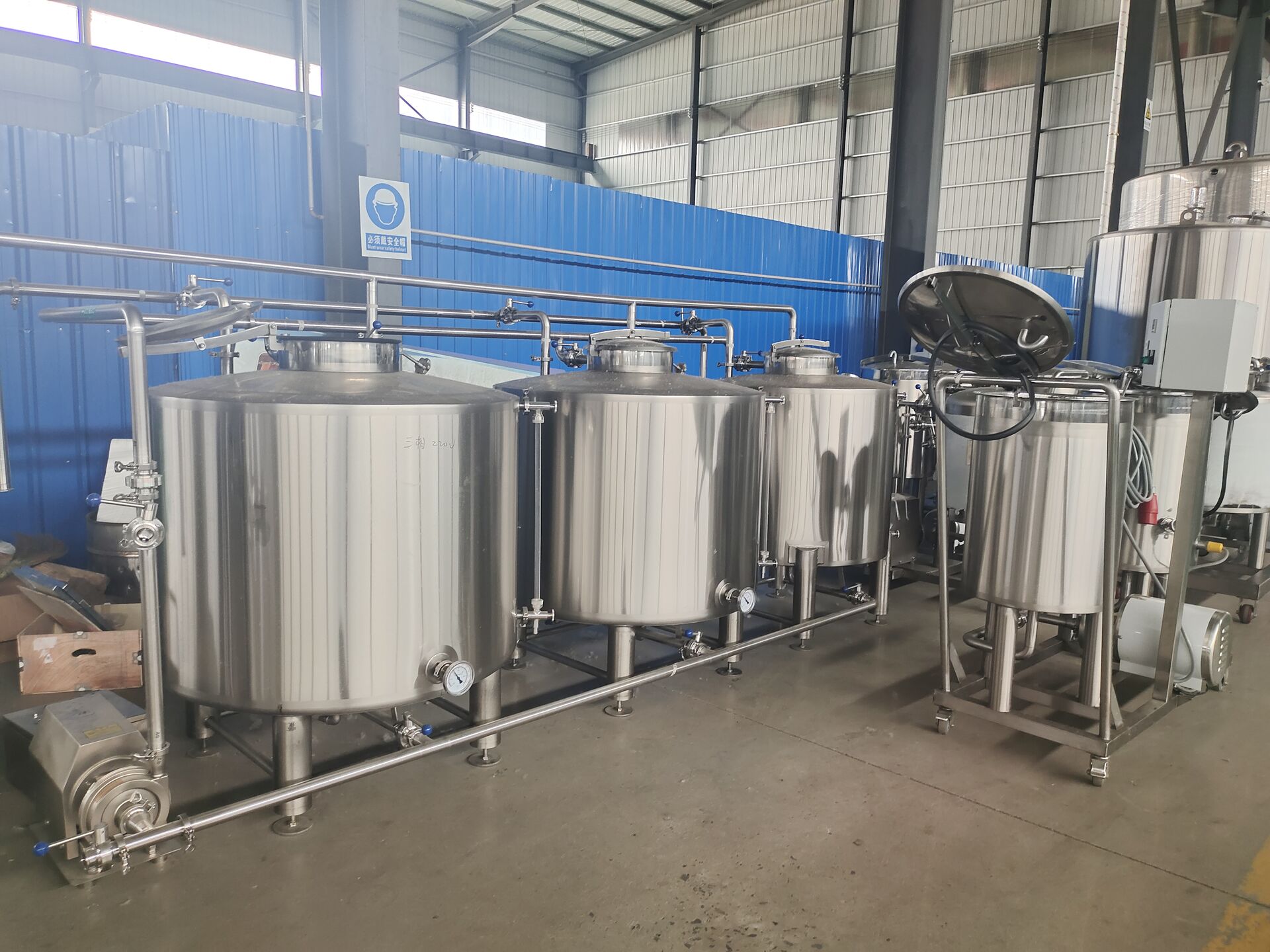 Système de nettoyage CIP de brasserie 500L