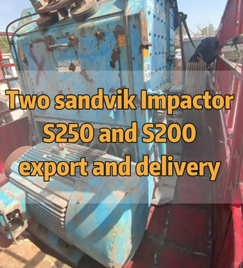 sandvik used impact S250 S200. Sold