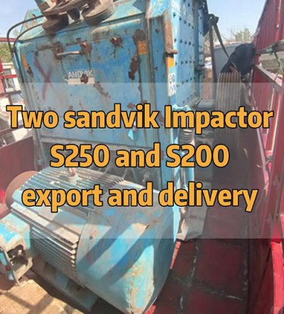 sandvik used impact S250 S200. Sold