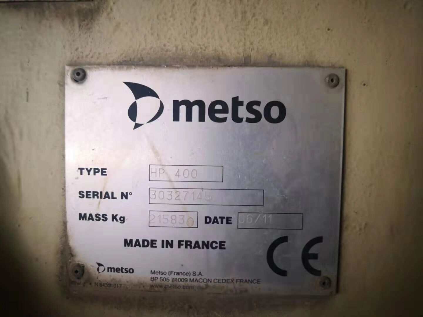 METSO HP400