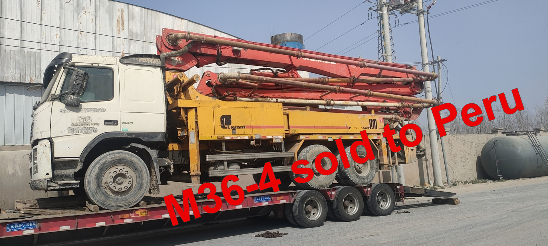 putzmeister M36 SOLD to Peru 