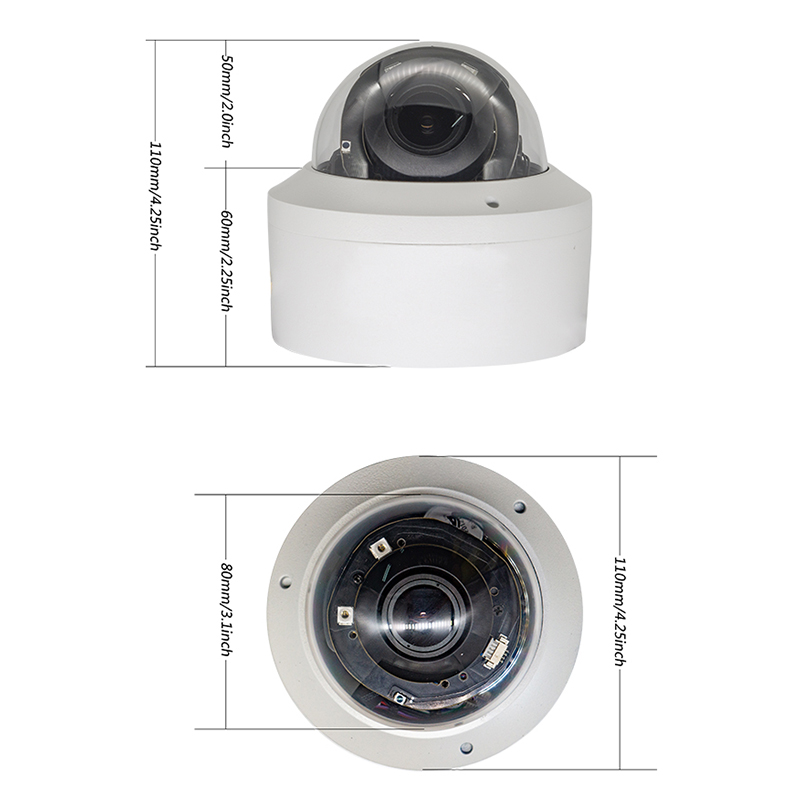 8.0MP Vandal proof PTZ Dome Camera
