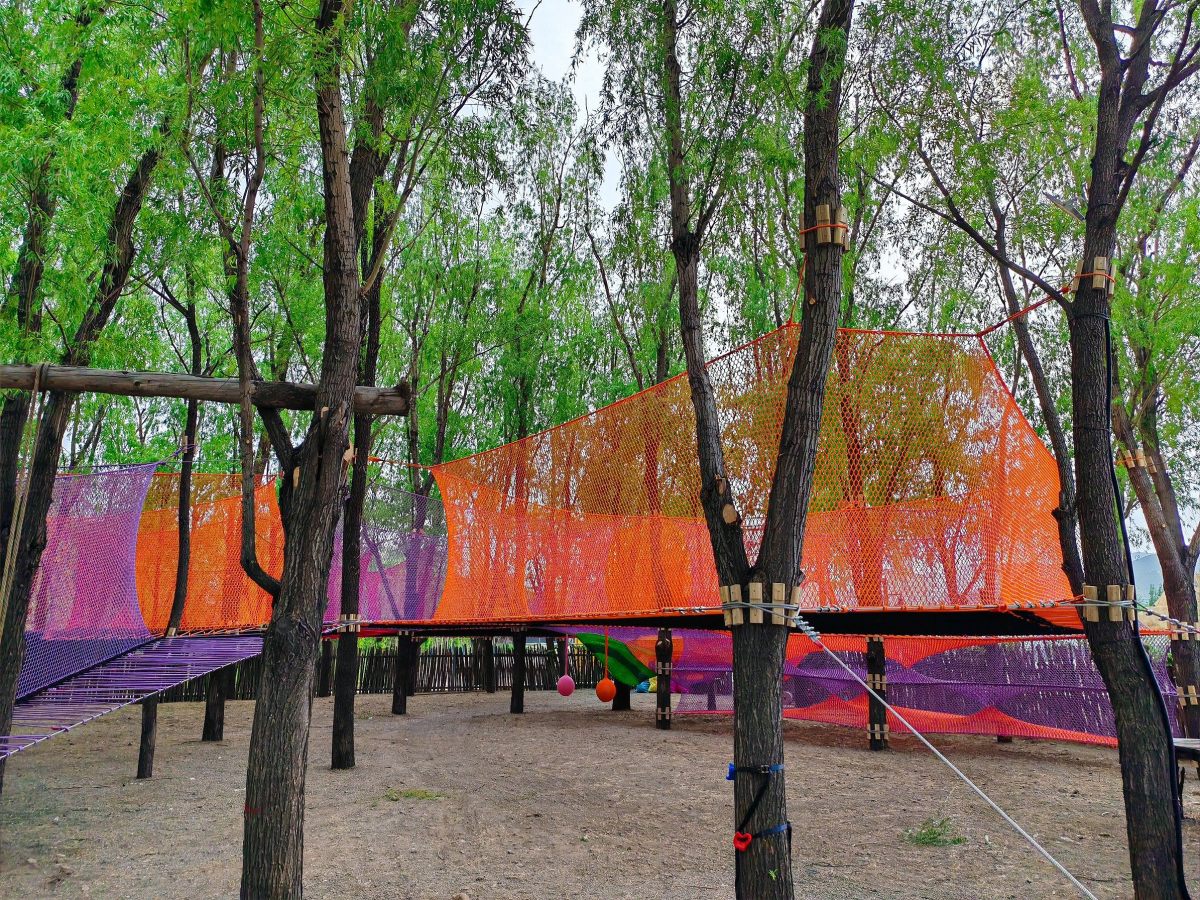 6 Non-Powered Rope Course Case Study | A 600-square-meter forest transformed into a multi-level, immersive rope course adventure park ?