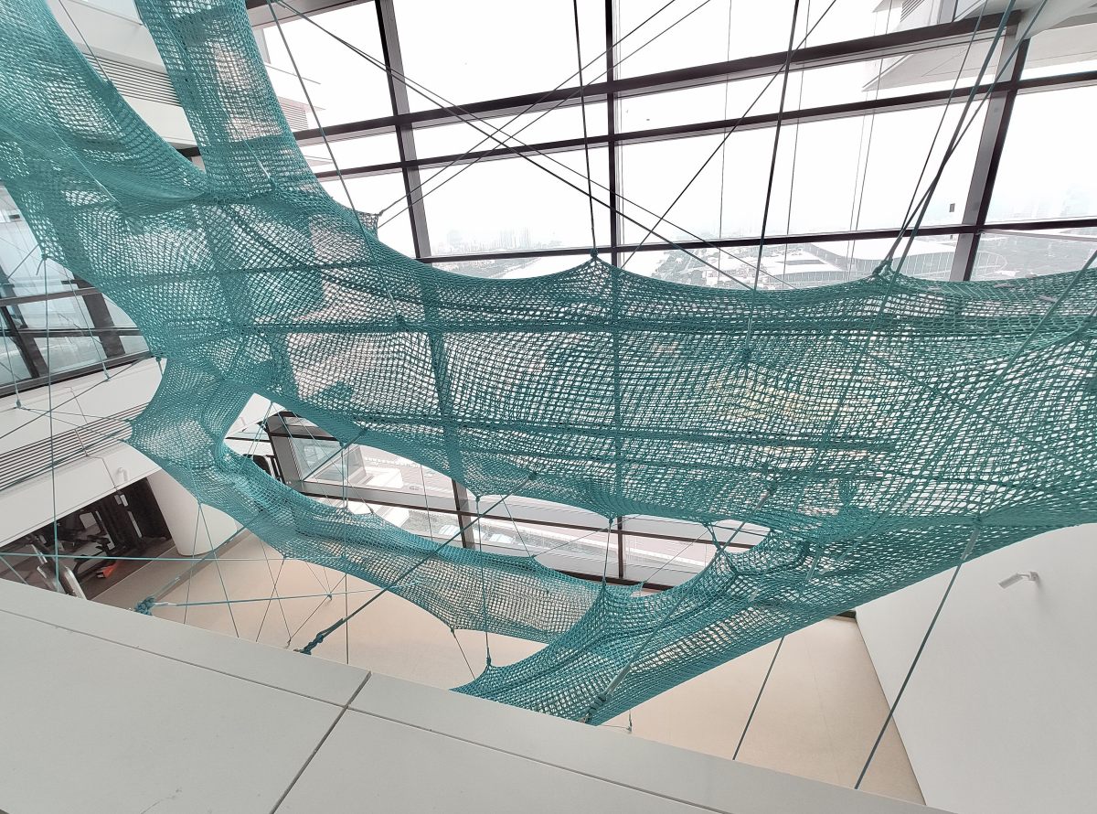 4f04f2cc2d3823818ff945258996c68c Floating Ant Hill | A Non-Motorized, Three-Dimensional Rope Net Installation Art Piece