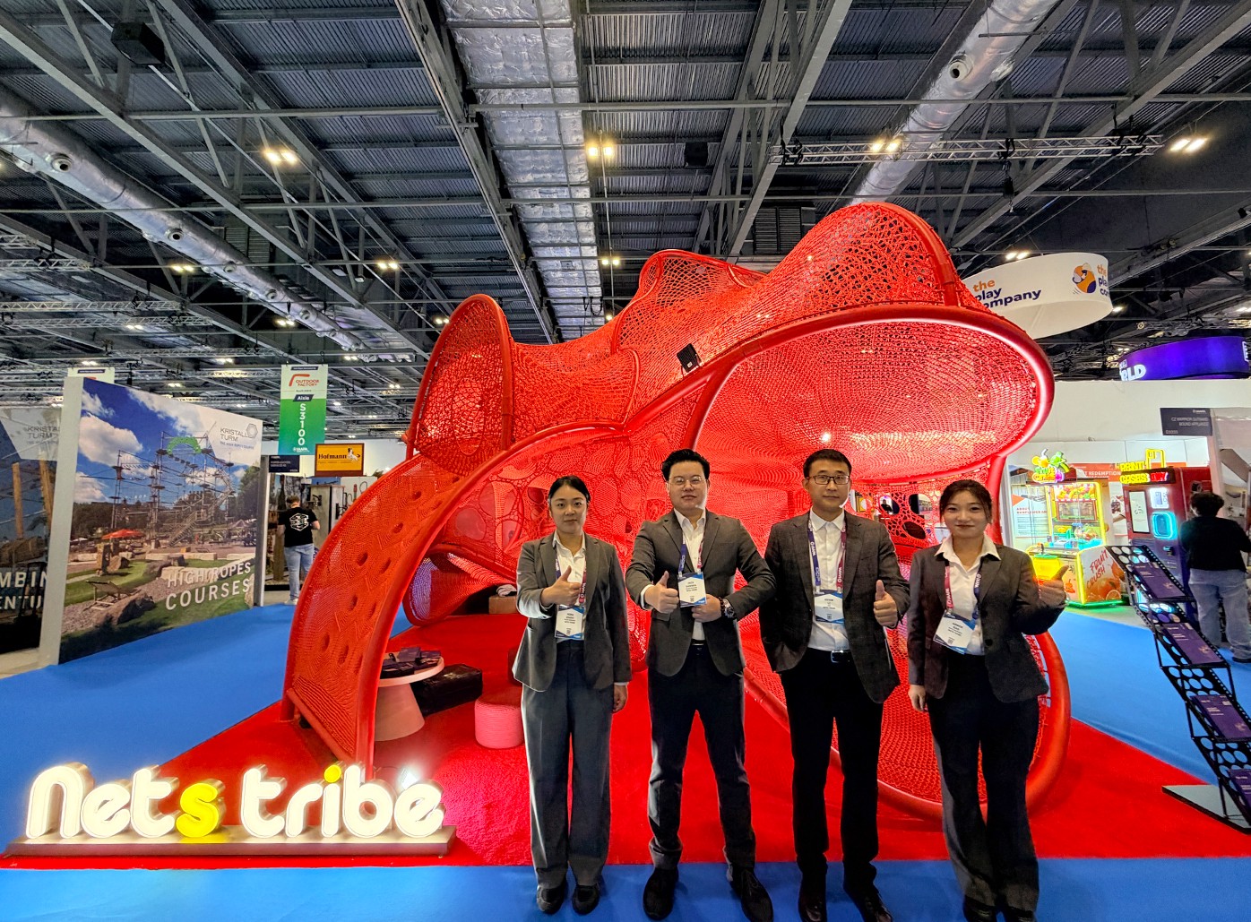 Nets Tribe Presents X-Node Rope Net Installation at IAAPA Expo Europe 2026 Nets Tribe Presents X-Node Rope Net Installation at IAAPA Expo Europe 2026