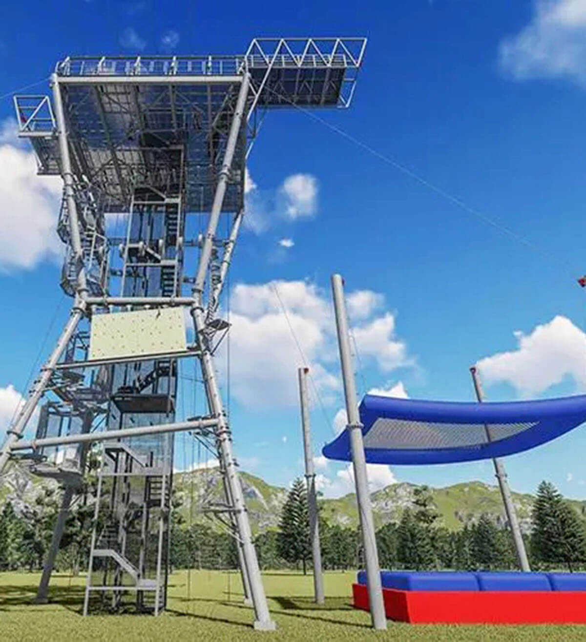 Cordless bungee jumping