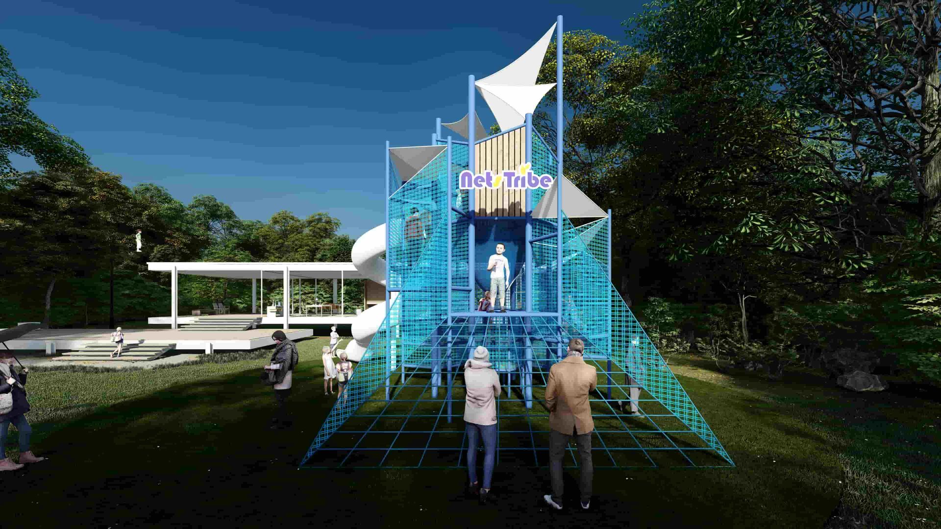 Stereoscopic Trampoline