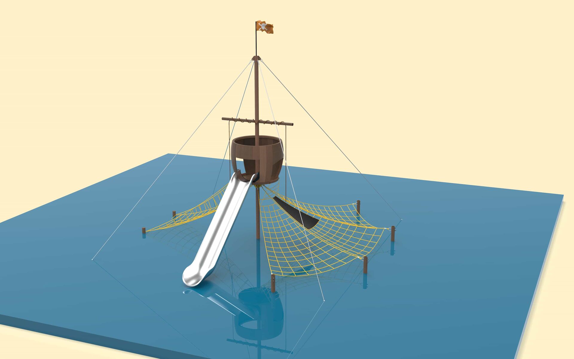 Pirate ship climbing equipment