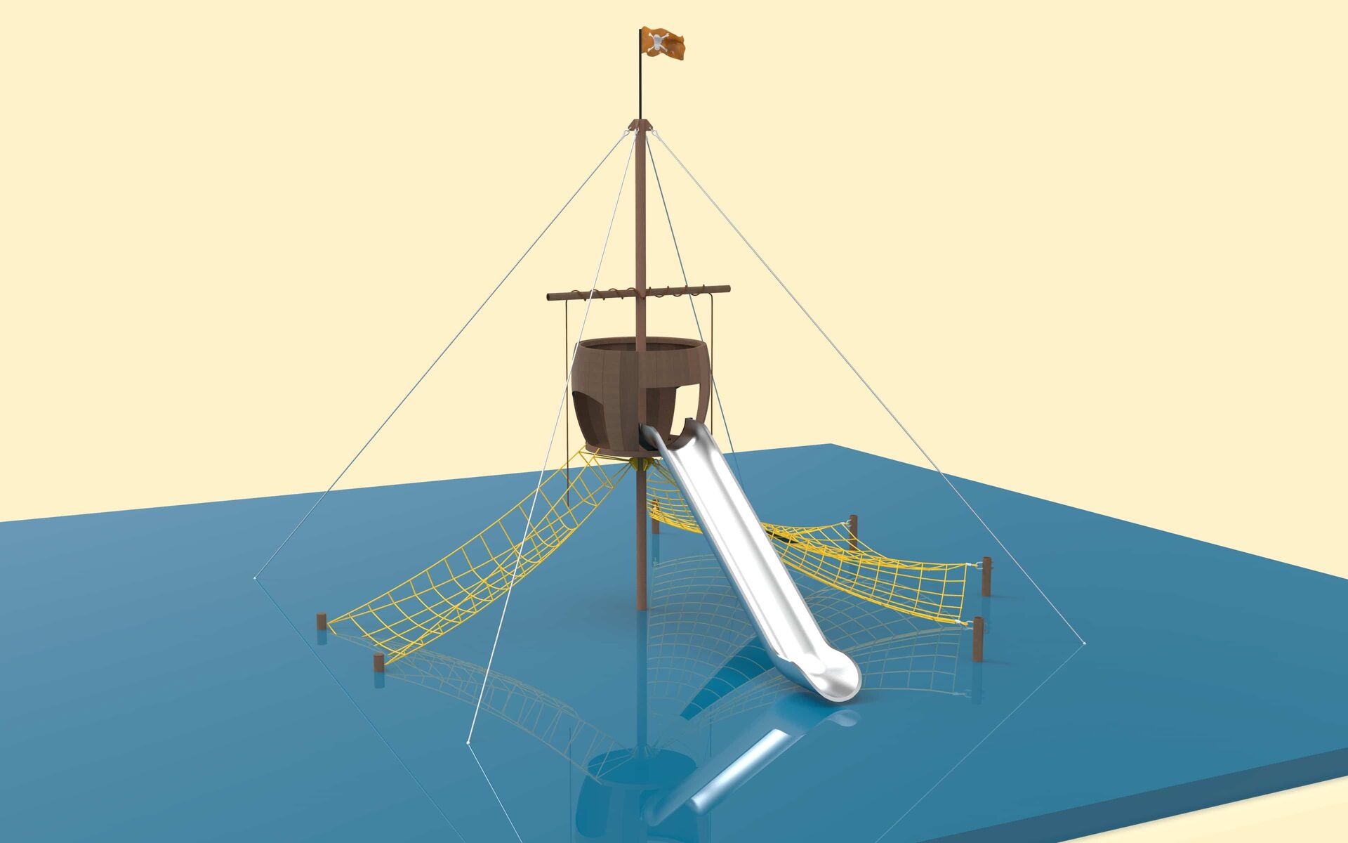 Pirate ship climbing equipment