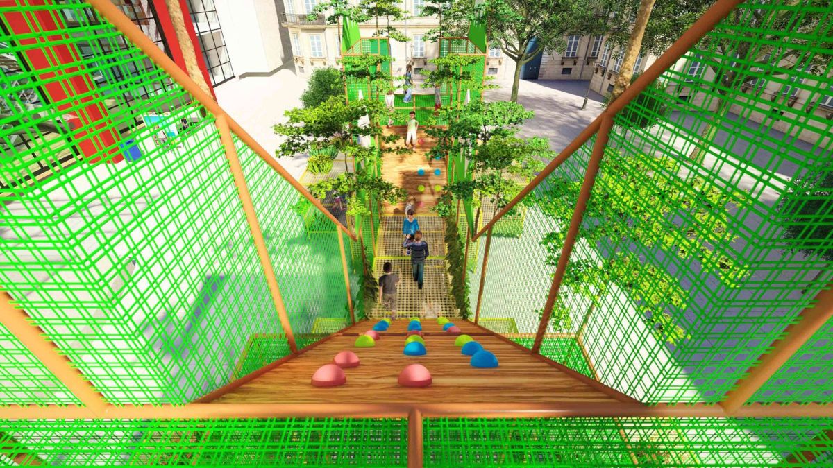 Jungle themed three-dimensional trampoline  (4).jp