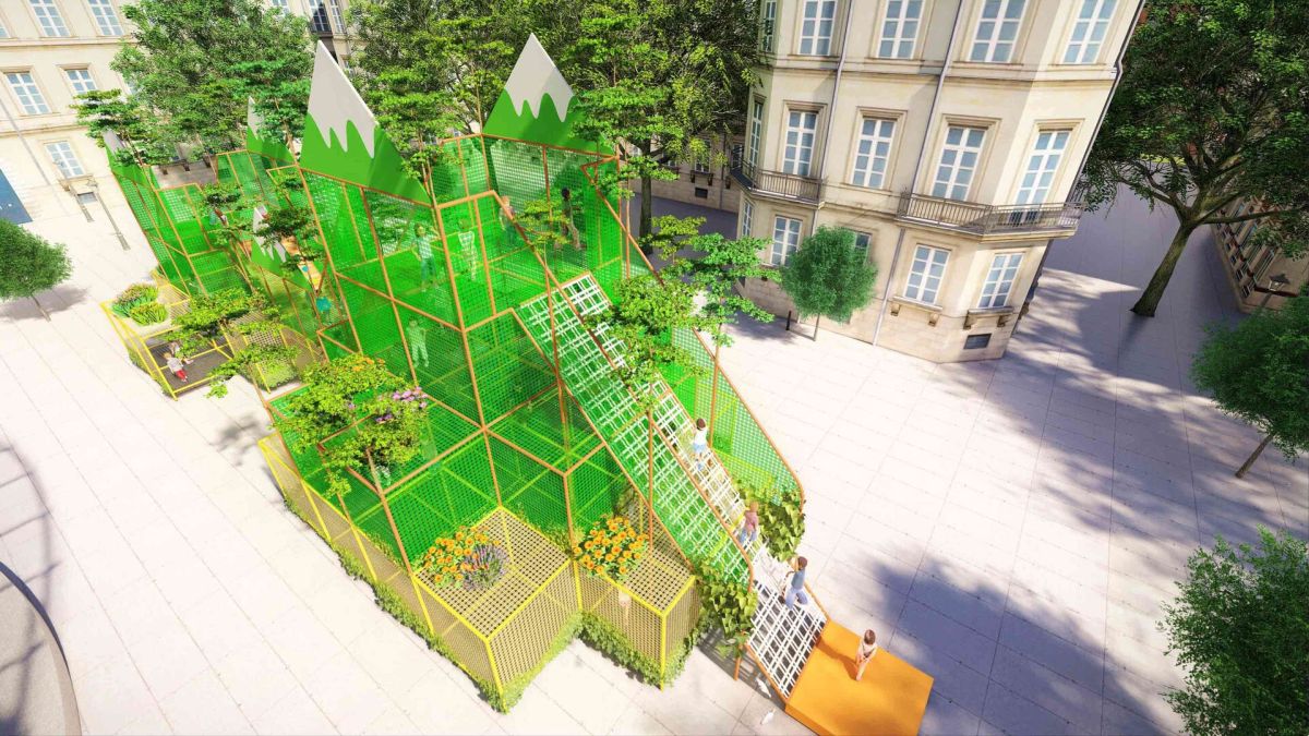 Jungle themed three-dimensional trampoline  (5).jp