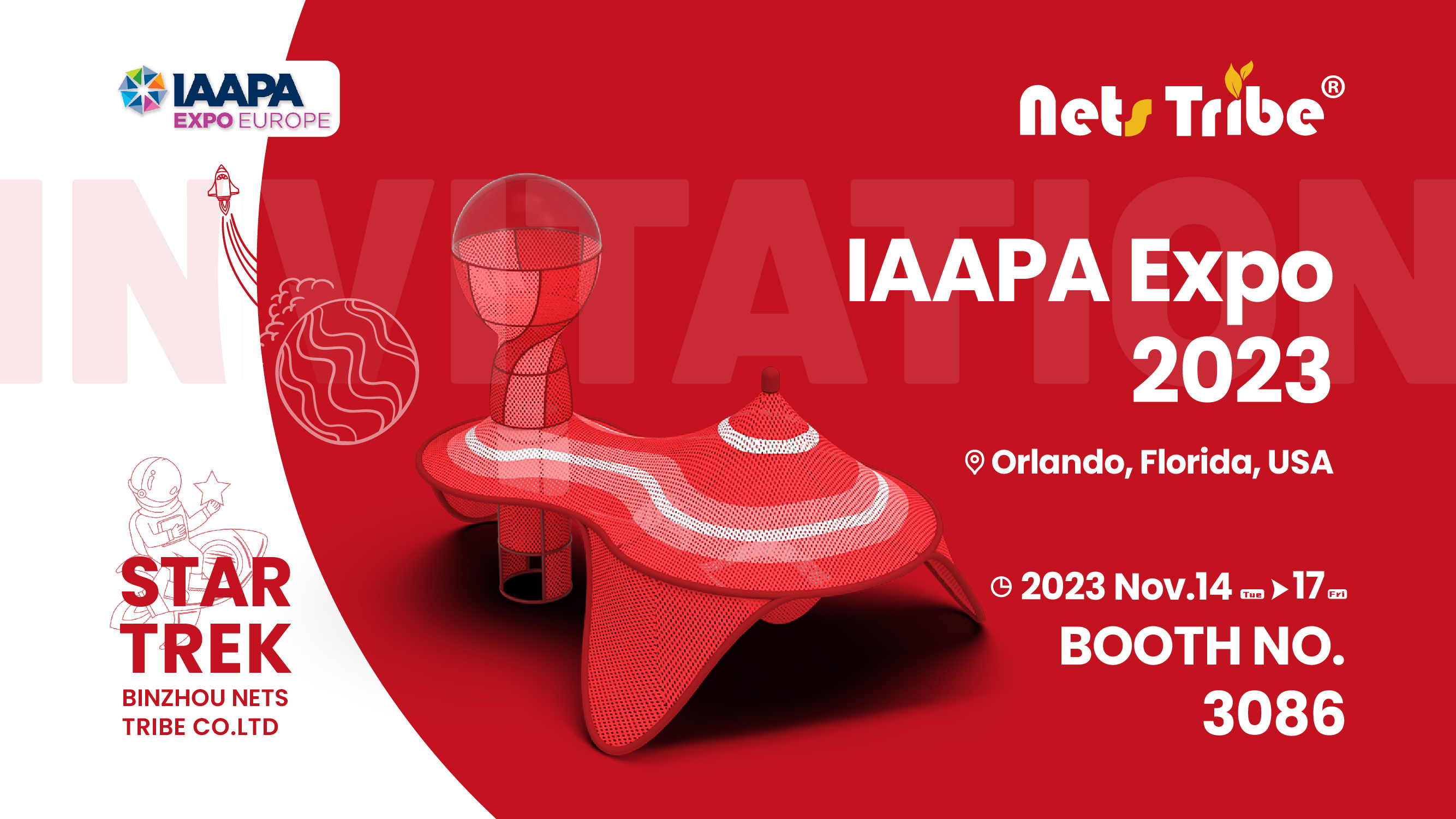 Invitation Letter | Netstribe invites you to participate in IAAPA EXPO (Orlando, Florida)