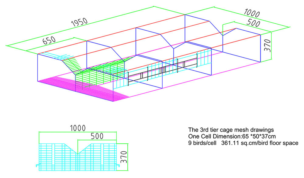 25,272 pullets A3 automatic pullet chicken cage's house drawing1.jpg