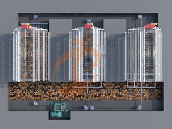 100 - 10,000 Layers A Type Manual Battery Cage
