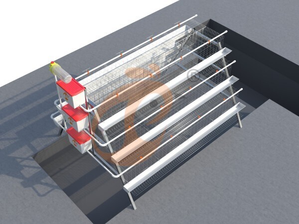 100 - 10,000 Layers A Type Manual Battery Cage