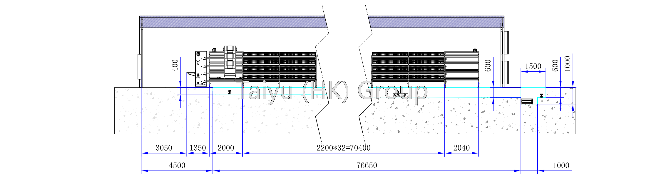 15000 egg laying chicken house drawing (7)