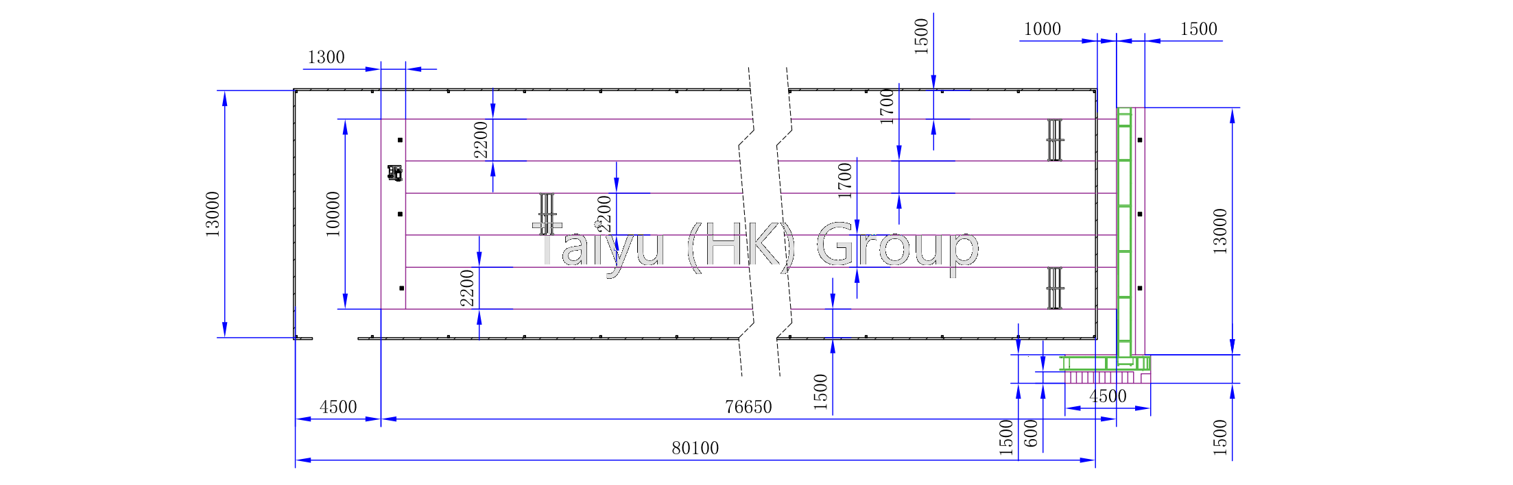 15000 egg laying chicken house drawing (8)