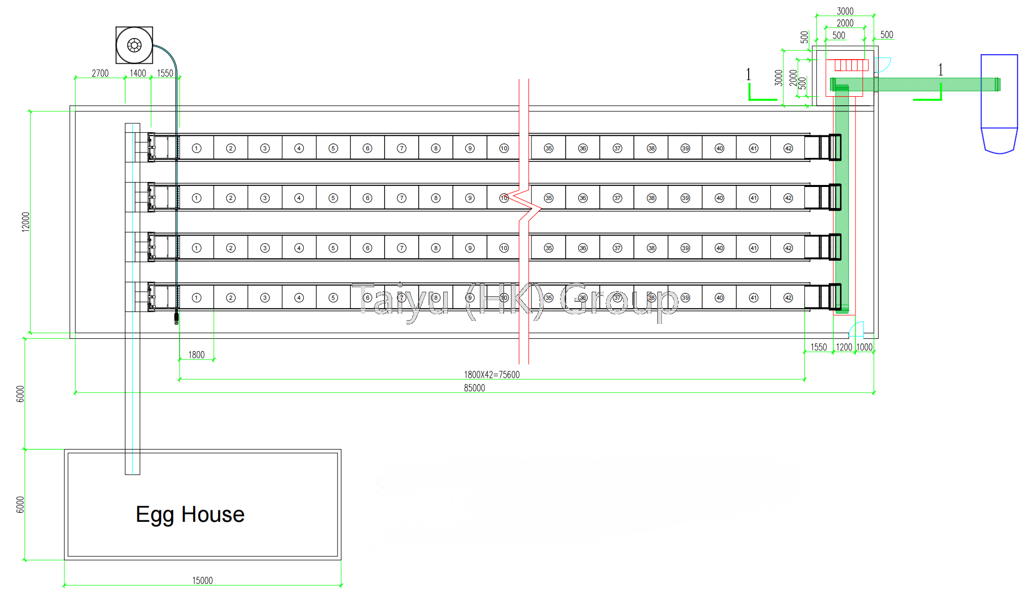 poultry house size and drawing (4)