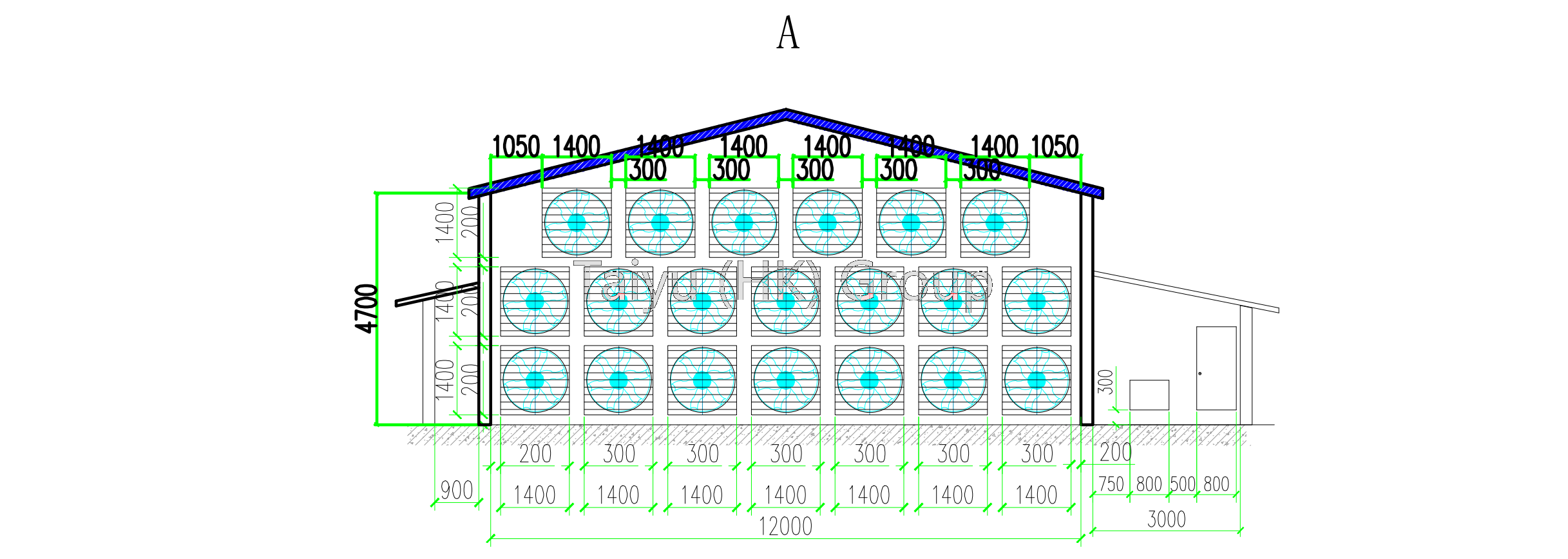 50000 layer chicken house drawing (5)