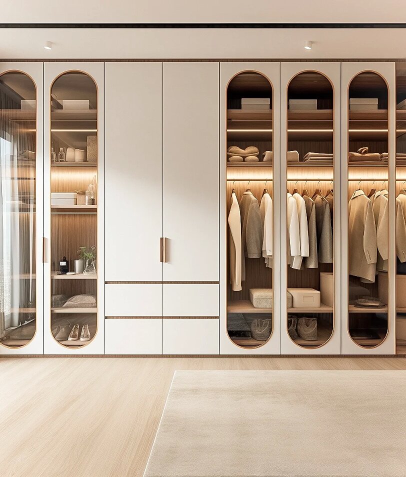 Is the bedroom too small to fit a wardrobe? These 3 types of panel combination cabinets can double your storage space and solve the storage problem of small apartments